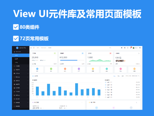 ViewUI元件库及页面模板