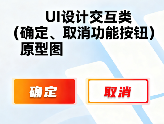 UI 设计交互类(确定、取消功能按钮)原型图